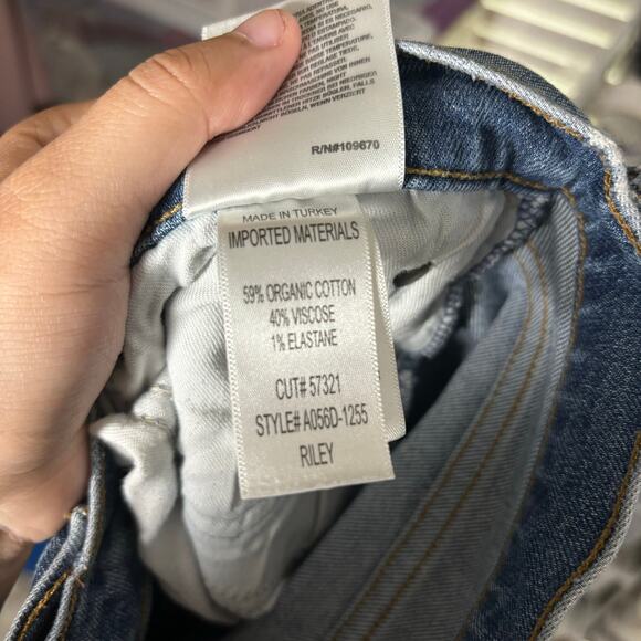 Agolde Riley High Rise Straight Crop Jean Transfer Size 28 - Picture 8 of 8